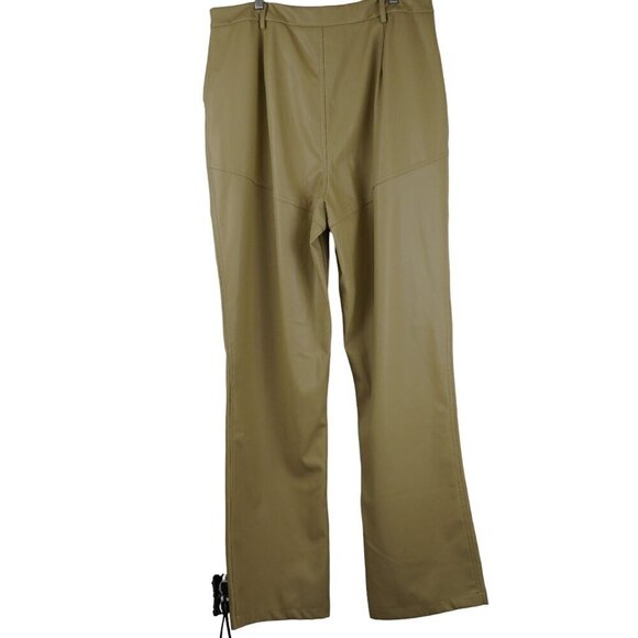 Pretty Little Thing Faux Leather Straight Leg Lined Pants Size‎ 12 - Picture 2 of 11